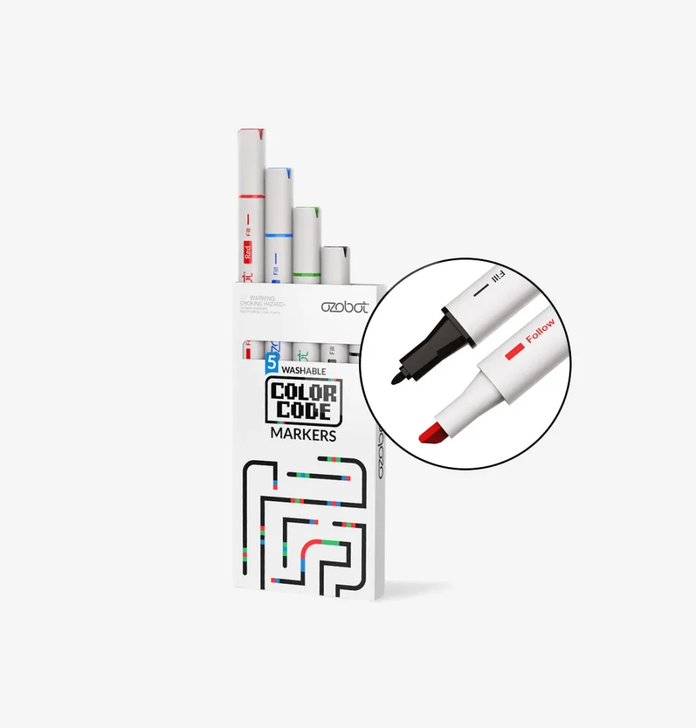 Verpakking van de Ozobot Kleurcode Markers